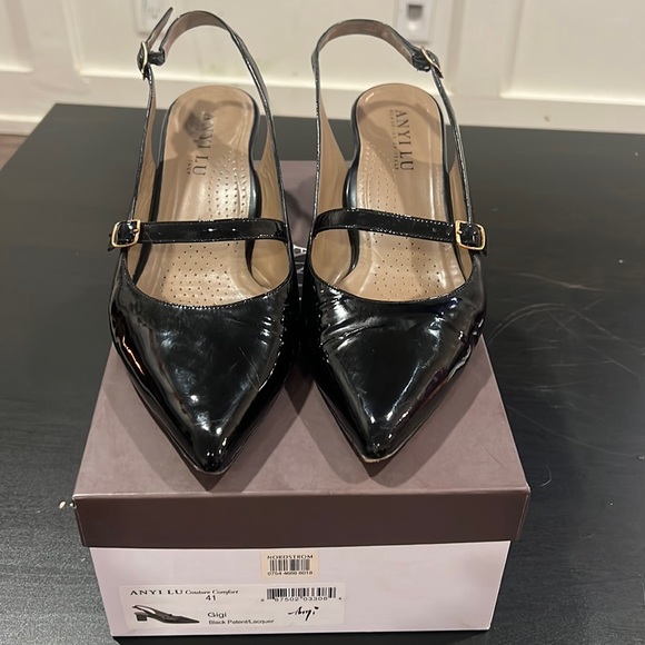 Anyi Lu Shoes - Anyi Lu Gigi black patent, size 41